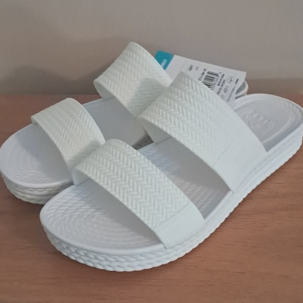 Reef Women's New Water Vista Slides Sandals White Water Friendly Sizes 10 or 11 - Picture 6 of 10